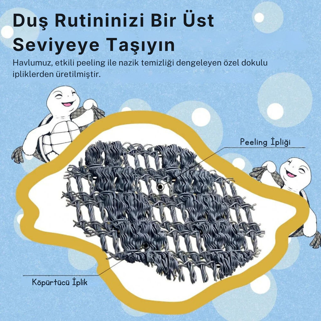 Blissaltr - Antibakteriyel Peeling Duş Havlusu